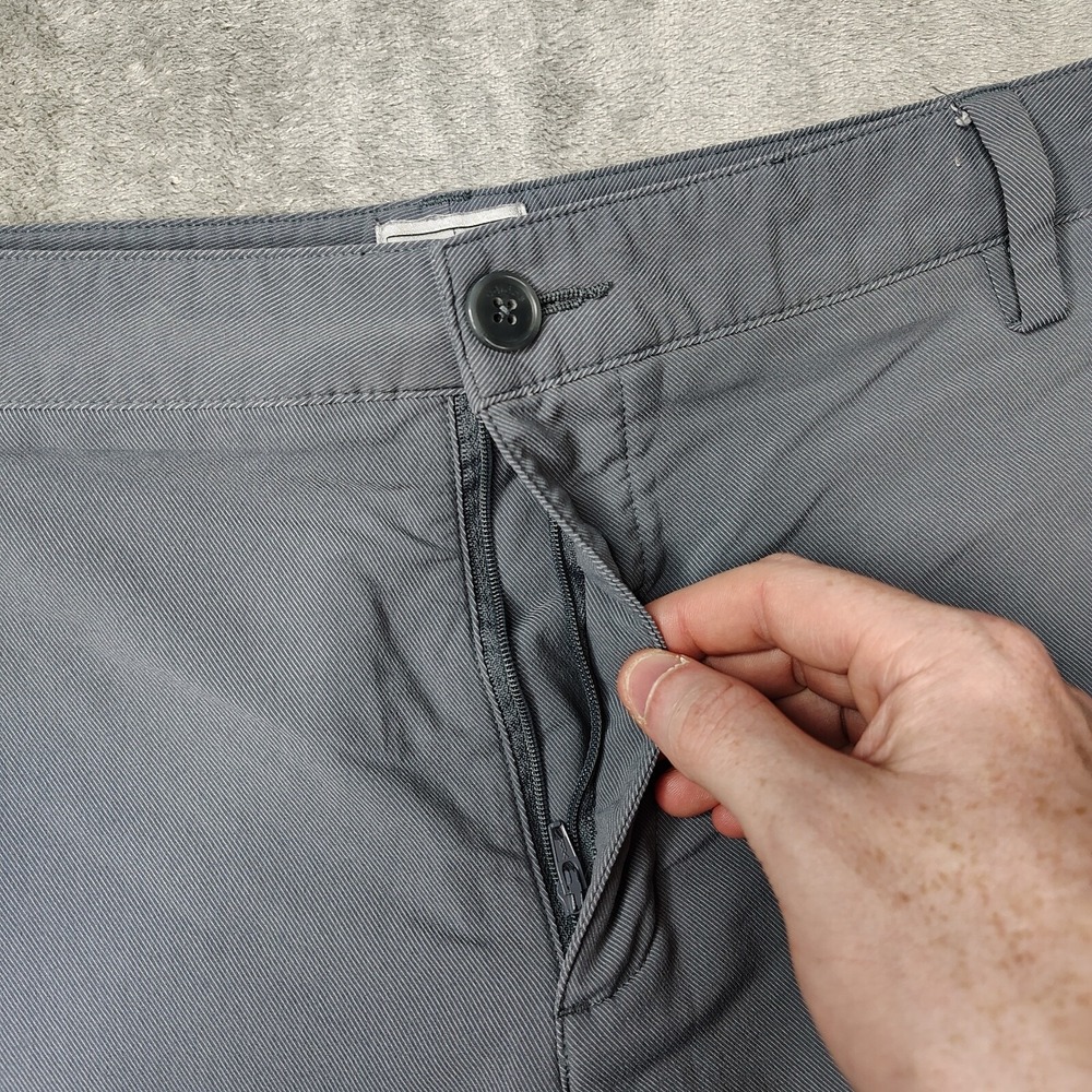 Adidas Performance Golf Shorts Mens 38 Gray Solid Lightweight Utility Cargo 10" - Picture 3 of 11